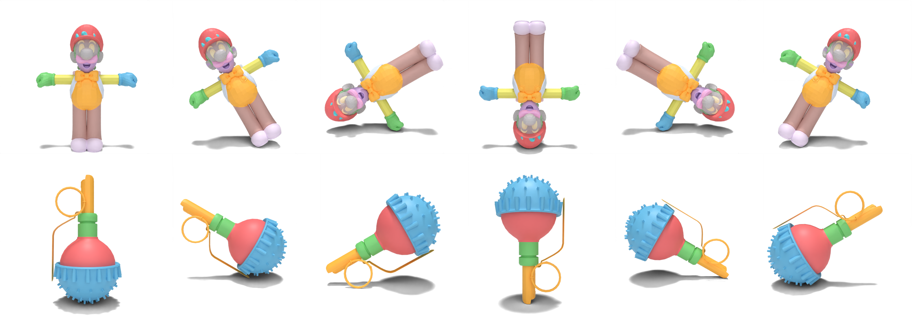 segmentation results that stay consistent under large rotations.